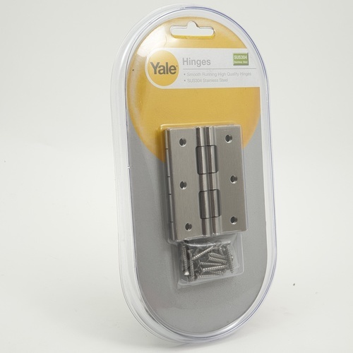 YALE บานพับสเตนเลส 304 ไม่มีแหวน 3