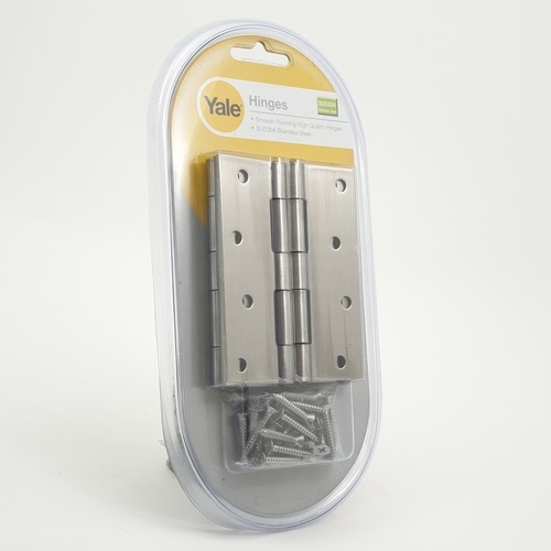 YALE บานพับเฟอร์นิเจอร์สเตนเลส 304ไม่มีแหวน 4