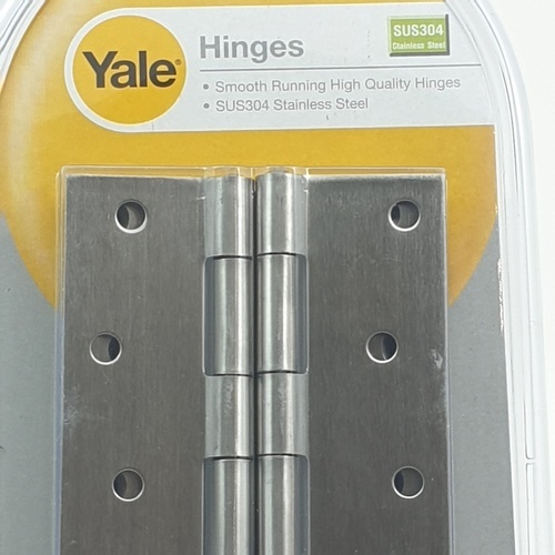 YALE บานพับเฟอร์นิเจอร์สเตนเลส 304ไม่มีแหวน 4