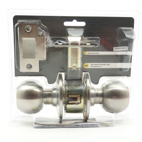 YALE ลูกบิดห้องน้ำ รุ่น KN-VCA5222 US32D สีสเตนเลส