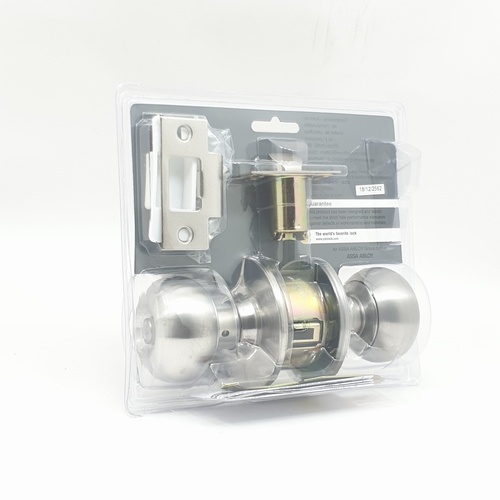 YALE ลูกบิดห้องน้ำ หัวลูกจันสเตนเลส 304 จานใหญ่ รุ่น KN-VCN5222US32D สีสเตนเลส