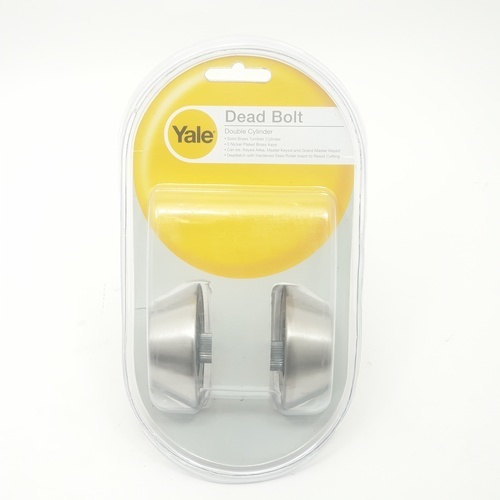 YALE กุญแจลิ้นตาย 2 ด้าน สเตนเลส รุ่น DB-V8121US32D สีสเตนเลสด้าน