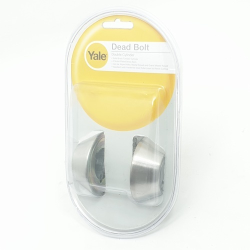 YALE กุญแจลิ้นตาย 2 ด้าน สเตนเลส รุ่น DB-V8121US32D สีสเตนเลสด้าน