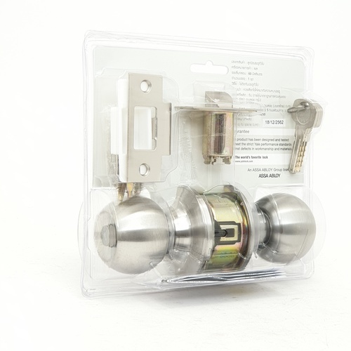 YALE ลูกบิดห้องทั่วไป หัวกลม จานเล็กสเตนเลส 304 รุ่น KN-VCA512US32D สีสเตนเลส