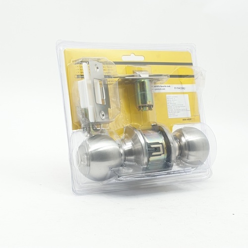 YALE ลูกบิดห้องน้ำ หัวกลม จานเล็กสเตนเลส  รุ่นEKN-VCA5142 US32D สีสเตนเลส