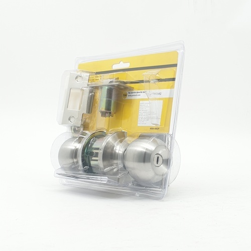 YALE ลูกบิดห้องน้ำ หัวกลม จานเล็กสเตนเลส  รุ่นEKN-VCA5142 US32D สีสเตนเลส