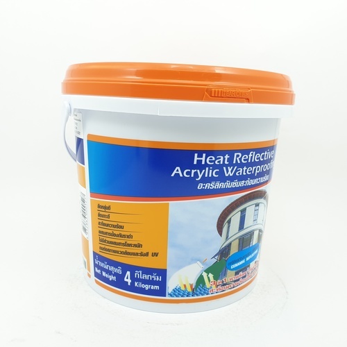BESBOND อะคริลิคกันซึมสะท้อนความร้อน  4 กก. สีเทา