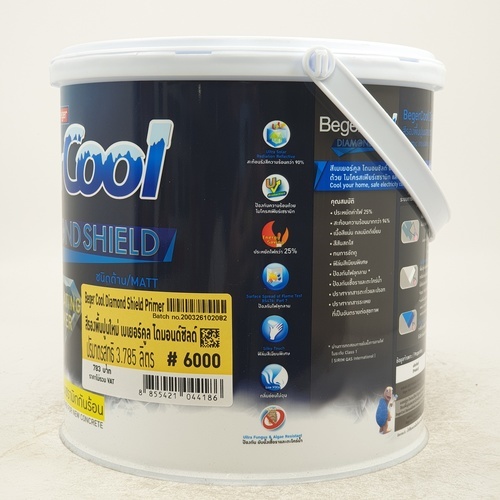 Beger สีรองพื้นปูนใหม่ เบเยอร์คูล ออล พลัส #6000 3.5ลิตร สูตรน้ำ