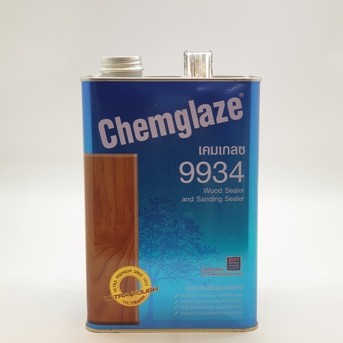 Chemglaze เคมเกลซโพลียูรีเทนรองพื้นไม้ 9934 1 กล. สีใส