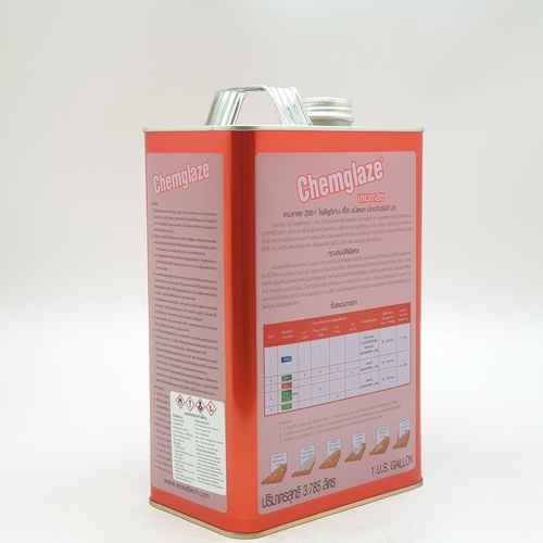 Chemglaze เคมเกลซ โพลียูรีเทน Z051 เงาภายใน-ทนUV 1กล. สีใส