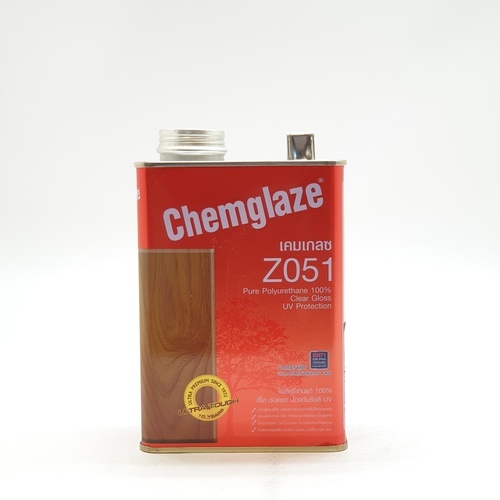 Chemglaze เคมเกลซ โพลียูรีเทน Z051 เงาภายใน-ทนUV 1/4กล. สีใส