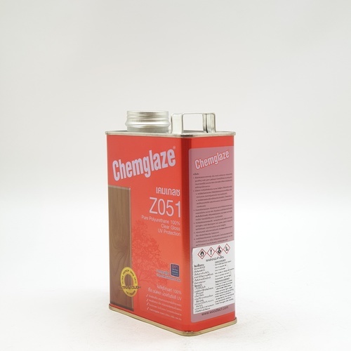 Chemglaze เคมเกลซ โพลียูรีเทน Z051 เงาภายใน-ทนUV 1/4กล. สีใส