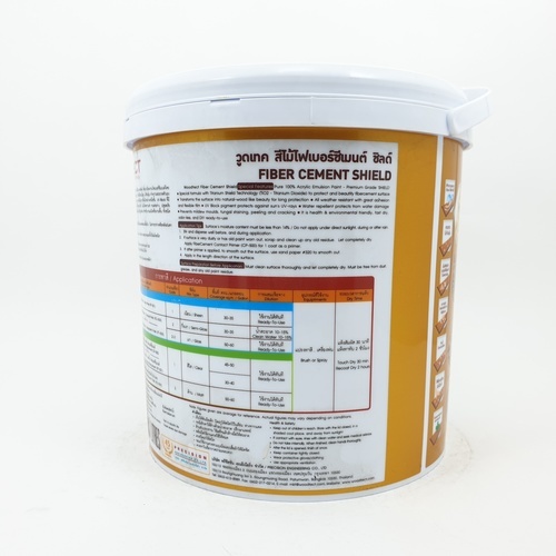 Woodtect วูดเทค ไฟเบอร์ซีเมนต์ FT-102 โปร่งแสง 1กล. สีไม้มะฮอกกานี