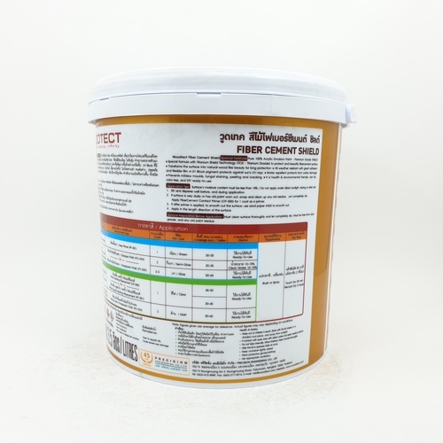 Woodtect วูดเทค ไฟเบอร์ซีเมนต์ FT-105 โปร่งแสง 1กล. สีไม้สัก