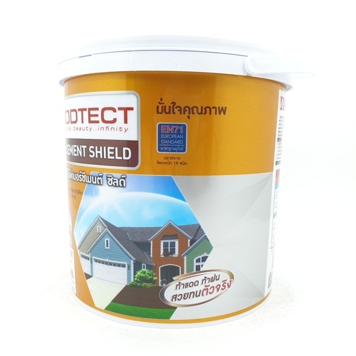 Woodtect วูดเทค ไฟเบอร์ซีเมนต์ FT-105 โปร่งแสง 1กล. สีไม้สัก