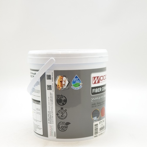 Woodtect วูดเทค สีรองพื้นไฟเบอร์ซีเมนต์ FP-301 ด้าน 1กล. สีเทา