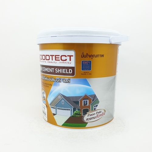 Woodtect วูดเทค เดคกิ้งไฟเบอร์ซีเมนต์ FD-502 ด้าน 1กล. สีไม้มะค่า