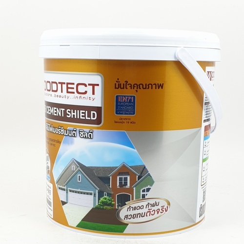 Woodtect วูดเทค เดคกิ้งไฟเบอร์ซีเมนต์ FD-503 ด้าน 1กล. สีไม้แดง