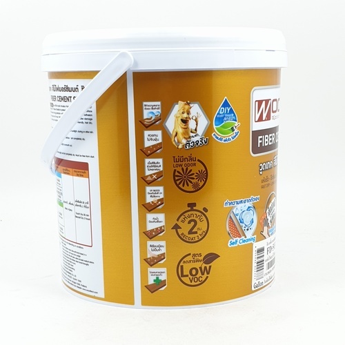 Woodtect วูดเทค เดคกิ้งไฟเบอร์ซีเมนต์ FD-503 ด้าน 1กล. สีไม้แดง