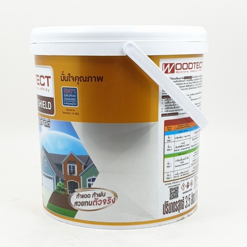 Woodtect วูดเทค เดคกิ้งไฟเบอร์ซีเมนต์ FD-504 ด้าน 1กล. สีไม้วอลนัท