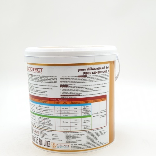 Woodtect วูดเทค เดคกิ้งไฟเบอร์ซีเมนต์ FD-505 ด้าน 1กล. สีไม้โอ๊ค