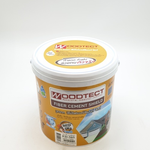 Woodtect วูดเทค เดคกิ้งไฟเบอร์ซีเมนต์ FD-505 ด้าน 1กล. สีไม้โอ๊ค