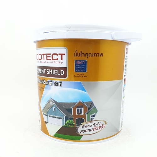 Woodtect วูดเทค ไฟเบอร์ซีเมนต์ FT-106 โปร่งแสง 1กล. สีไม้พะยูง