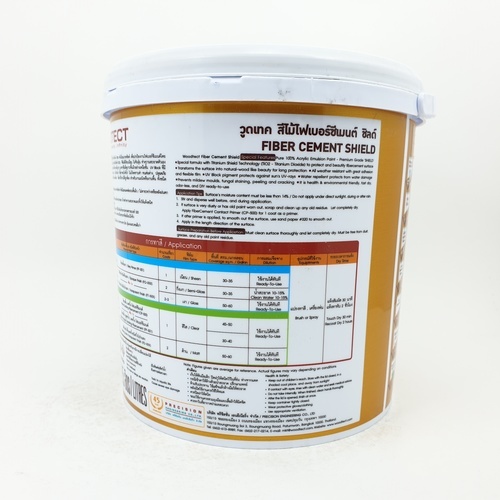 Woodtect วูดเทค ไฟเบอร์ซีเมนต์ FT-106 โปร่งแสง 1กล. สีไม้พะยูง