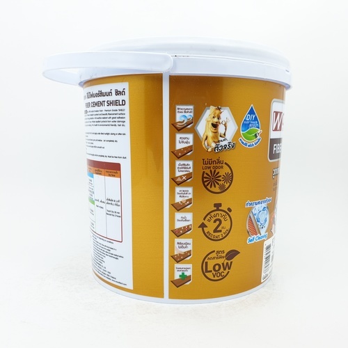 Woodtect วูดเทค ไฟเบอร์ซีเมนต์ FT-106 โปร่งแสง 1กล. สีไม้พะยูง