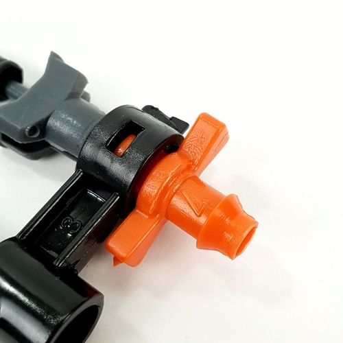 Super Products Pro-2 200 หัวมินิสปริงเกลอร์ ชนิดต่อท่อไมโคร 4 มม.สีส้ม 200ลิตร/ชม.(แพ็ค10)