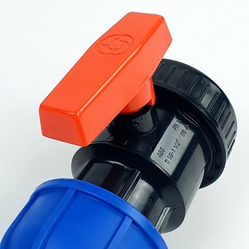 Super Products UCV วาล์ว ABS อย่างดี พร้อมข้อต่อแรงดันสูง 1 1/2 นิ้ว X 50 มม.