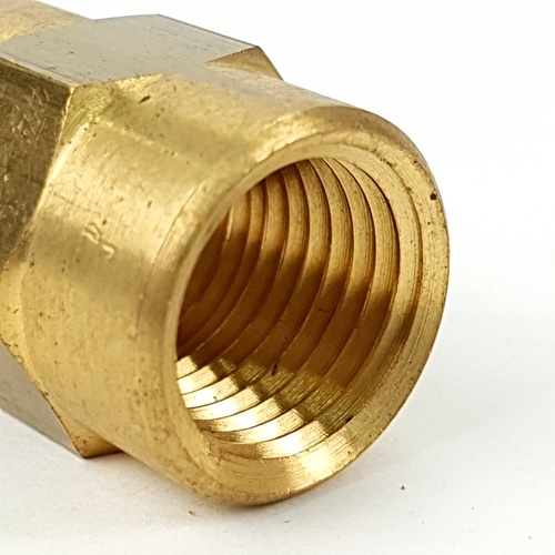 Super Products GC F ข้อต่อเกจทองเหลือง เกลียวใน 1/4 นิ้ว