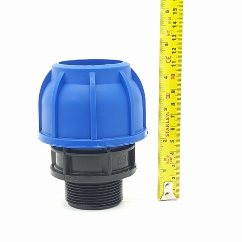 Super Products 205 ข้อต่อตรงเกลียวนอก 50 มม.x 1 1/2 นิ้ว