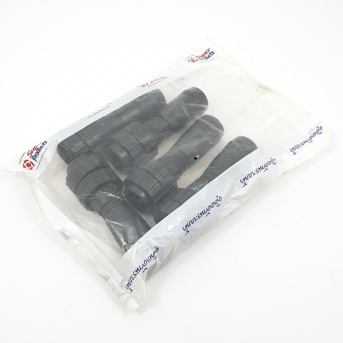 Super Products DNC 48 ข้อต่อกลางเทปน้ำพุ่ง  พร้อมฝาล็อคเทป (5 ตัว/แพ็ค)