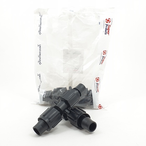 Super Products SNC 36 ข้อต่อกลางเทปน้ำพุ่ง พร้อมฝาล็อคเทป (5 ตัว/แพ็ค)