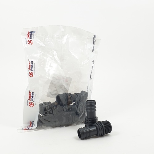 Super Products SM 2534 ข้อต่อแปลง เกลียวนอก 25 มม. x 3/4 (10 ตัว/แพ็ค)