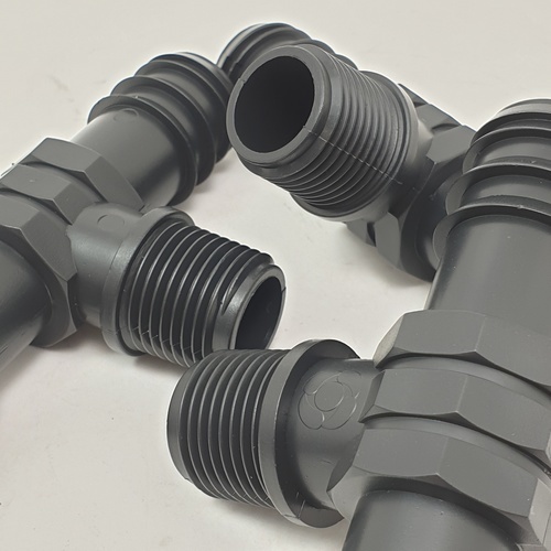 Super Products TM สามทางแปลง เกลียวนอก 25 x 1/2 x 25 (10 ตัว/แพ็ค)