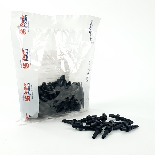 Super Products M 1 ข้อต่อสายมินิสปริงเกลอร์ (100 ตัว)