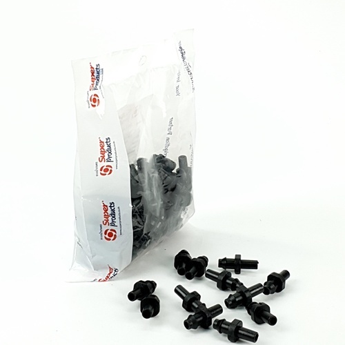 Super Products ข้อต่อ (100ตัว/แพ็ค) M11 สีดำ