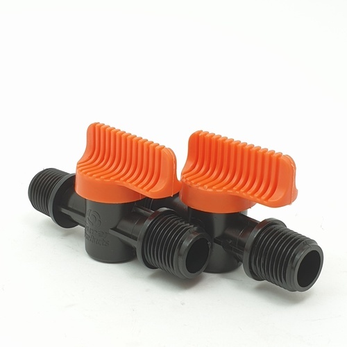 Super Products LV12 วาล์วเกลียวสองข้าง ขนาด 1/2 นิ้ว (5 ตัว/แพ็ค)