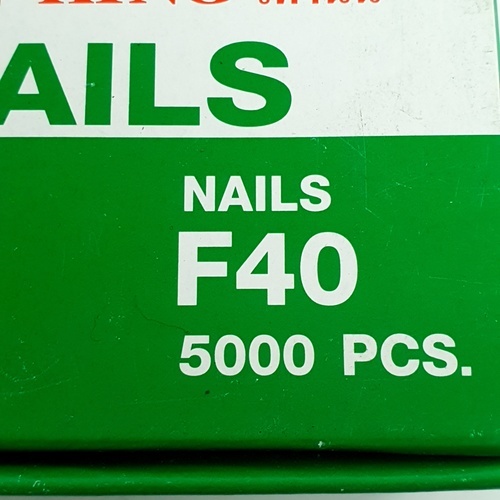 KING ตะปูปืนลมขาเดี่ยวยิงไม้ 40mm.รุ่น F40 5000นัด สีเขียว