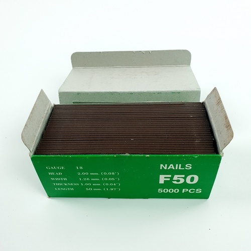 KING ตะปูปืนลมขาเดี่ยวยิงไม้ 50mm.รุ่น F50 5000นัด สีเขียว