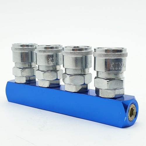 KING ข้อต่อลมตรง 4 ทาง