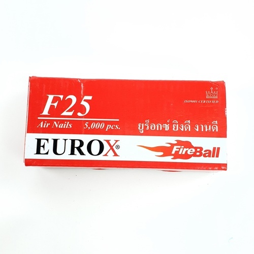 EUROX ตะปูปืนลมขาเดี่ยวยิงไม้ 25mm.รุ่น F25 สีแดง