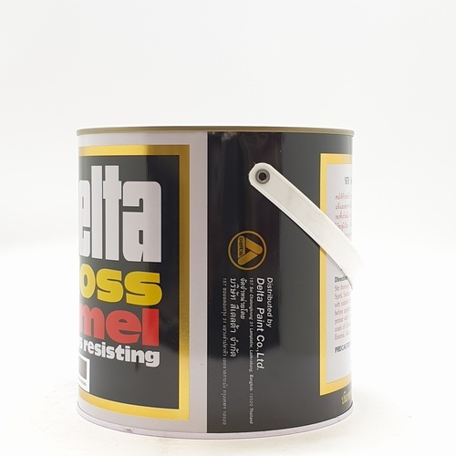 Delta สีเคลือบน้ำมัน เงา 604 แกลลอน สีน้ำตาลทอง