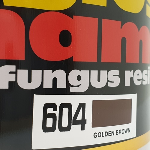 Delta สีเคลือบน้ำมัน เงา 604 แกลลอน สีน้ำตาลทอง