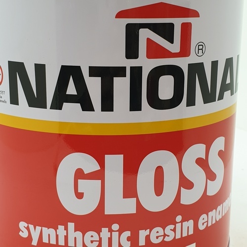 National สีเคลือบน้ำมัน เงา 208 แกลลอน สีน้ำตาลแดง