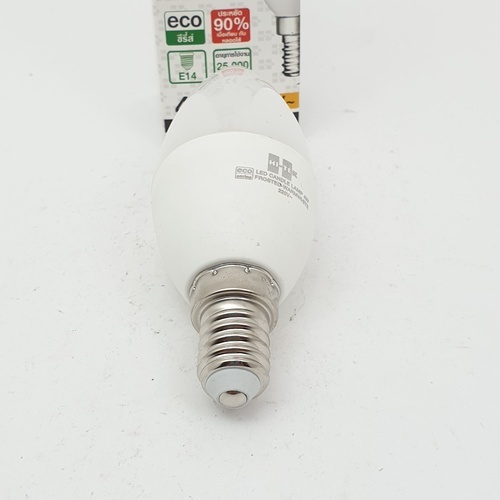 HI-TEK หลอดไฟจำปา LED E14 4W แสงวอร์มไวท์