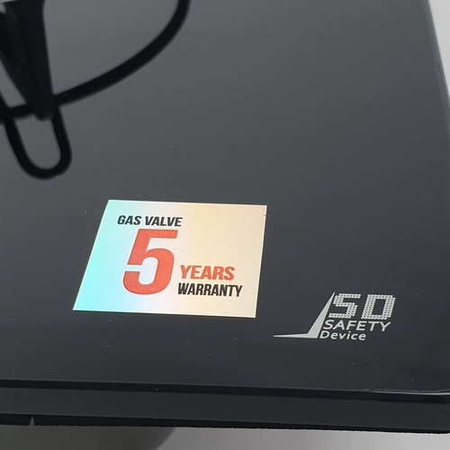 LUCKY FLAME เตาแก๊สฝังหน้ากระจก 2 หัวเตา รุ่น LGS-932 สีดำ