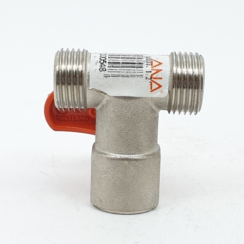 ANA มินิบอลวาล์วทองเหลือง 3 ทาง (ผมผ) 1/2 รุ่น MV113MFM